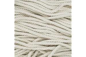 WEST COAST PARACORD Super Soft to The Touch Twisted Natural Cotton Rope - 1/4 inch - Solid Colors - Available in Lengths of 10ft, 25ft, 50ft, 100ft