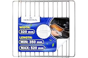 Grille de Four Réglable d'une Profondeur de 320 mm et d'une Largeur de 350 mm à 520 mm - Universel pour de Nombreuses Marques - Garantie de 10 Ans – MONTERAL