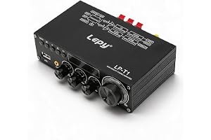 Annadue 2.1 Channel Bluetooth 5.1 Stereo Amplifier, HIFI Digital Amplifier Home Audio Stereo Mottagare med USB AUX Digital Co