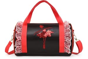 TWINKLING Borsa da danza classica da ragazza, a tracolla, per bambina, carina e per danza latina, per bambine