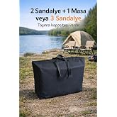 Moniev Kamp Sandalyesi Taşıma &Ccedil;antası Tek Ebat, Kamp Sandalyesi Taşıma &Ccedil;antası, Siyah, &Uuml;niseks Yetişkin