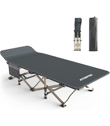 Lettino Da Campeggio Sportneer Per Adulti - Pieghevole, Imbottito, Portatile, Carico Max 204 Kg