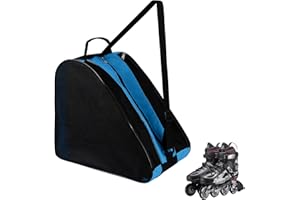 GLAITC Bolsa de Patinaje de Ruedas Bolsa de Patinaje de Hielo Unisex con Correa Ajustable Bolsa de Transporte para Patines Bolsa de Patinaje para Mujeres Hombres Niños