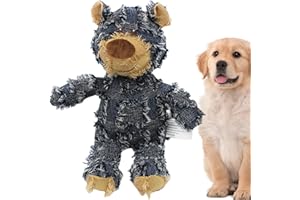PACIENJO Unzerstörbarer Bär Hund,hundespielzeug Bär , Unzerstörbares Quietschspielzeug Für Hunde, Kauspielzeug Für Hunde Für Aggressive Kauer Klein er Und Großer Rassen, Interaktives Spielzeug Zum Trainieren
