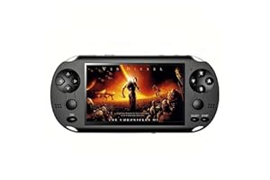 TAQY 4,3 Pouces Double Joystick Console de Jeux Vidéo 2000 Jeux Intégrés Plusieurs Simulateurs Prise en Charge MP4/TV OUT Console de jeux Rétro Portable de Voyage Jouets électroniques