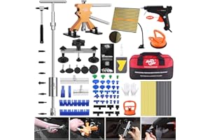 Fly5D Dent Repair Kit,Paintless Dent Removal Kit with T-Bar Dent Puller, Dent Lifter, Bridge Dent Puller, Car Body Repair Tools Repairing 98% Size of Dents