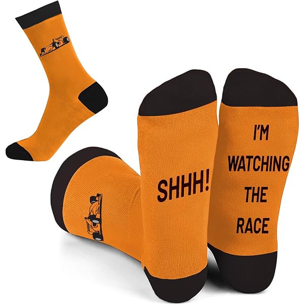 UEOTO Calzini divertenti, con scritta Do not Disturb I'm Watching F1 con impugnature F1, regali per uomini che hanno tutto, calzini Formula 1, regali per uomini, adolescenti, ragazzi 9-12, regali di