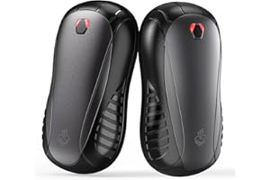 FANDLISS Pack de 2 Calentador de Manos Recargable 10000 mAh, Calentador Manos Calentamiento de Doble Cara 3 Niveles de Calor, para Camping, Golf, Regalos Idea Tech para Hombres, Mujeres