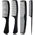 MOMENT 4 Pcs Hair Combs Set, Fine Pro Tail Combs, Salon Hair Styling Tools Hair Stylist Accessories Daily Use Strong Durable Anti Static for Men Woman
