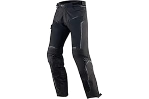 REBELHORN Hiflow IV Pantaloni da Moto Uomo | Membrana Humax Removibile | Protezioni per Le Ginocchia Livello 2 | Inserti di Ventilazione in Rete | Fodera Termica Removibile