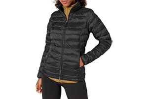 Amazon Essentials Mujer Chaqueta Acolchada Ligera de Manga Larga, Plegable, Resistente a la Lluvia (Disponible en Tallas Grandes)