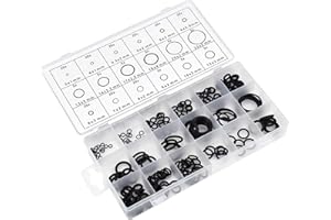 FANGEHONG 225 Pezzi O-Ring in Gomma, Guarnizione Anello Gomma 18 Misure Diverse Assortimento, 3mm-22mm O Ring Guarnizioni Kit, Anelli di tenuta Gommini per Riparazione Idraulica