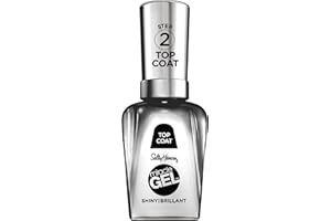 Sally Hansen Miracle Gel, Shiny Top Coat, Gel-Like Nail Polish, NO UV Light Required, Chip-Resistant, Long Lasting - Up to 8 days, Easy to Use, Salon Quality Results, Vegan Formula, 14.7ml