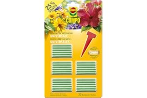COMPO Concime in Bastoncini Universale, A Lenta Cessione, Nutrimento Completo per Tutte Le Piante in Vaso da Appartamento, Balcone o Giardino, 30 Bastoncini