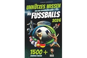 Unnützes Wissen aus der verrückten Welt des Fussballs: 1000 skurrile Fakten, kuriose Sprüche, Skandale, Pannen u.v.m. aus der Bundesliga und darüber hinaus. Inkl. Fragespiel für 2-6 Personen