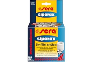 Sera Medio filtrante biológico autolimpiante de Alto Rendimiento en Forma de Anillo para el Acuario Professional siporax (15 mm)