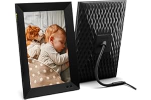 Nixplay Cadre Photo numérique Intelligent 10,1 Pouces avec WiFi (W10F) - Noir - Partagez instantanément des Photos et des vidéos par e-Mail ou Via l'application - Préchargez Le Contenu