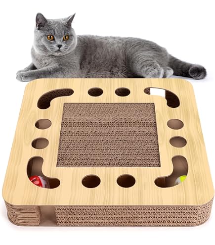 Tuxuseo Katzen Kratzspielzeug, Vertikaler Mit Wellp Produktbild-Vorschau 5