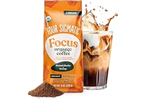 ‎FOUR SIGMATIC Four Sigmatic Bio-Pilzkaffee | Dunkel geröstet, Fair-Trade-Gourmetkaffee mit Igelstachelbart, Chaga und Pilzpulver | 340-ml-Beute