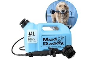 Mud Daddy - Ice Blue - Portable Pet Washer, Multipurpose Washing Device, Muddy Walks, Pet Cleaning,Grooming Perfect for Dogs, Horses, Bikes, Shoes, Camping and More – 5 Litre