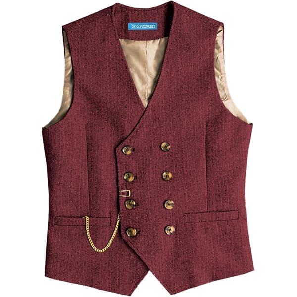 Gilet Sans Manches Vintage Homme, Laine Jaune, Taille L, Parfait Pour Mi-saison