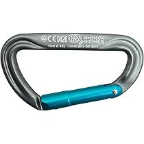 Moschettone Kong Argon S - Leggero, Ghiera A Vite, Per Arrampicata E Alpinismo - Foto 2