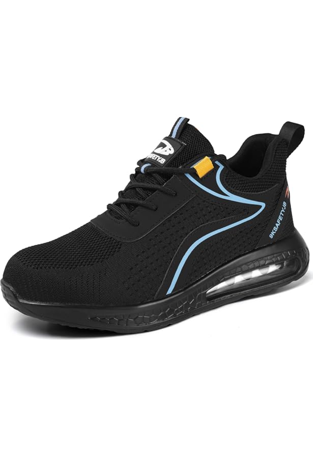 Blackrock Flow veiligheidsschoenen, sneakers met stalen neuzen, veiligheidsschoenen voor heren, dames en dames, uniseks, werk, slipvast, wijd uitgesneden, maat 5/EU38
