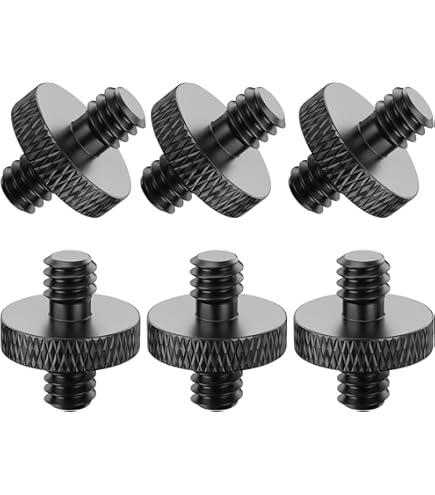 4Pcs Standard 1/4"-20 Female To 1/4"-20 Female Thread Barrel Nut Adapter 1/4"-20 Thread Screw - View #3