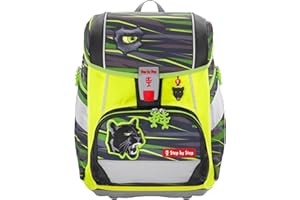Step by Step Neon Pull-Over für 2in1 Plus Schulranzen, gelb, Reflektorüberzug mit Leuchteffekt für mehr Sichtbarkeit, einfache Anbringung