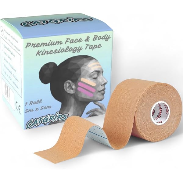 Bande Anti-Rides CureTape Beauty - Kinesio Tape Pour Visage - Effet Lift Instantané - Hypoallergénique - Pour Peau Sensible