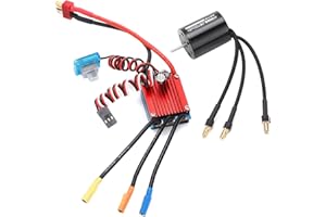 DEROR RC 2430 5800KV Étanche 4 Pôles Brushless Moteur avec 25A ESC Combo Set pour 1/16 1/18 RC Voiture
