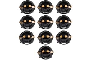 EMSea 10stk Glühbirnen Sockelhalter Glühbirne Lampenfassung Instrumententafel Armaturenbrett Glühbirnen Sockel Halter für T10 501 168 194 Typ Miniatur Twist Lock Wedge Base Glühbirnen