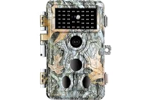 BlazeVideo Fotocamera da Caccia Telecamera Videocamera da Caccia 48MP 1080P H.264 Video con Visione Notturna Movimento Attivato IP66 Impermeabile per la Sorveglianza della Fauna Selvatica