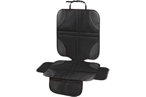 QUUYLIN Protector Asiento Coche Silla Bebe, Tamaño Universal Protector Asiento Coche Niños Compatible Isofix con 1 Bolsillos de Almacenaje, Protectores Impermeables Protector de asiento para SUV, Sedan