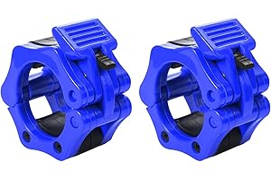 REEHUT Abrazaderas mancuerna para Barras olímpica 50mm Barras de Pesas Abrazaderas de Topes Barras Collares de Resorte para Crossfit, con Bloqueo, de liberación rápida