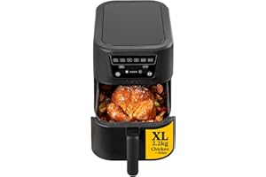 Cuisinart XL 7.6L Air Fryer | 7 Functions | PFAS-Free/Chemical-Free Cooking | 36% Slimmer and 33% more capacity | Large Capacity Fits 2.2kg Chicken + sides | Digital Touch Screen | Dishwasher Safe