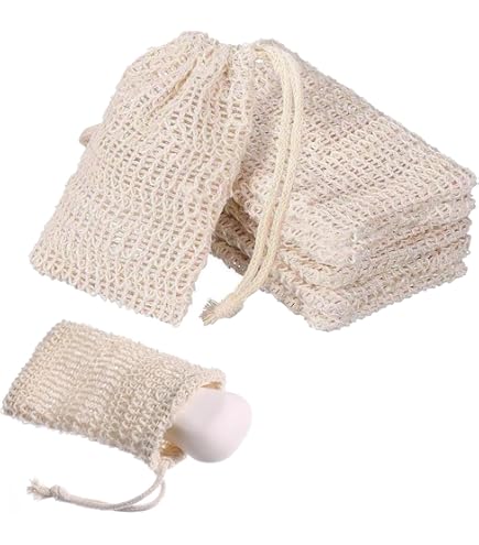 Sacchetti Di Sapone In Cotone E Sisal - 4 Pezzi Con Pastiglie Da Bagno, Per Doccia E Lavaggio, Naturali Ed Ecologici - Foto 9