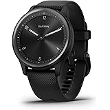 Garmin vívomove Sport - Montre connectée à aiguilles mécaniques et écran tactile - Gray avec bracelet noir - Boîtier 40 mm