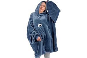sigando Weiche Kuschel Pullover Oversized Hoodie Blanket Pulli Decke Pullover für Damen Herren