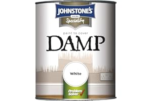 Johnstone's 307955 Paint to Cover Damp White, 750ml