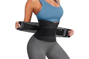 Junlan Womens Waist Trainer Belt Sweat Waist Cincher Trimmer Tummy Control Body Shaper Workout Sports Girdles Band