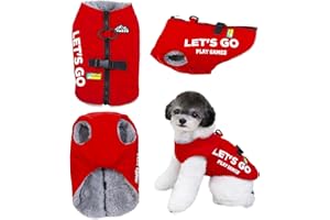 Izefia Abrigo para Perros Ropa para Mascotas Abrigos de Clima Frío Chaqueta Deportiva al Aire Libre Suéter Cálido Suéter de Invierno Ropa Gruesa Vamos Chaleco de Montaña Abrigo para Gato Pequeño Perro