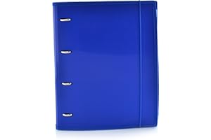 OFFICE BOX Carpeta & Block A4 Colorline - REF. 43211AO - 4 Anillas -100 hojas - 10 Separadores - 80 Indicadores - 8 Colores (Azul Oscuro)