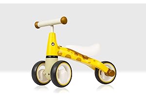 BEEHIVE TOYS & GIFTS Giraffe Balance Baby Bike Kids Ride On Toy with 3 Wheels Suitable From 12 Months 1-2 Years By Beehive Toys
