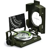 Proster Professional Compass with Clinometer Waterproof Military Compass with Carry Bag for Camping Hiking Hunting Outdoor Ac