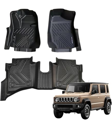 3D TPE Rubber Floor Mats + Luggage Mat for Suzuki Jimny JB64 & Jimny Sierra JB74 – Waterproof Full Set (AT Only) - Hi-Tech 3D TPE Rubber Floor Mats + Luggage Mat for Suzuki Jimny JB64 & Jimny Sierra JB74 – Waterproof Full Set (AT Only) - Hi-Tech
