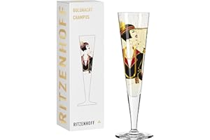 RITZENHOFF 1071027 Bicchiere da champagne 200 ml - Serie Goldnacht No. 27 - Nobile pezzo di design con oro vero - Made in Germany
