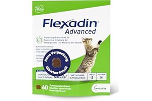 FLEXADIN ADVANCED® Gatto |Approccio innovativo alla salute articolare | Collagene non denaturato Tipo II – 60 Gelenkleckerli