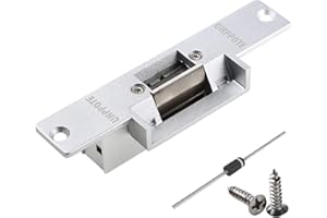 UHPPOTE Serrure gâche électrique Fail Secure NC Mode Une partie pour le contrôle d'accès de la porte en bois et en métal