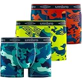 Umbro Men's Solid Microfiber Underwear Briefs (Pack of 3)
